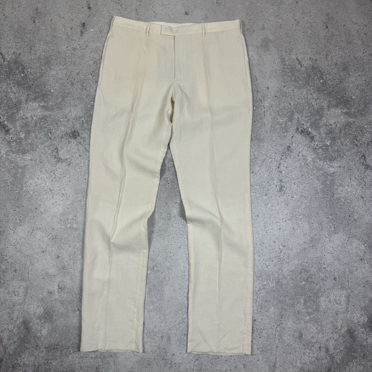 Prada Prada Straight Leg 100% Linen Old Money Trousers Pants Size US 36 / EU 52 - 1 Thumbnail
