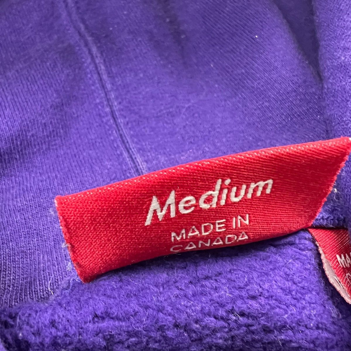 Supreme Supreme Team Flocked Purple Hoodie Size US M / EU 48-50 / 2 - 4 Thumbnail