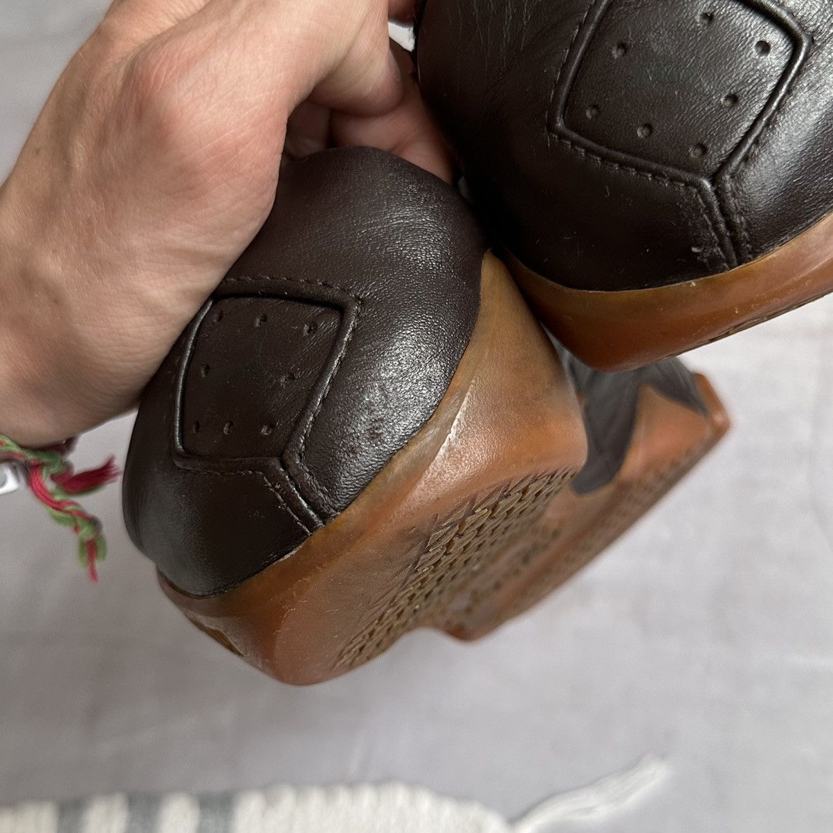 Japanese Brand × Puma × Vintage RARE Puma Satori Vintage Leather Sneakers Y3 Mostro Vibe Size US 8.5 / EU 41-42 - 16 Thumbnail
