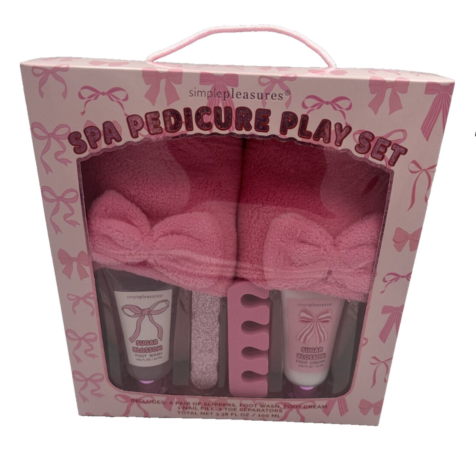Other Simple Pleasures Spa Pedicure Set-Pink Slippers- Bundle Size US 8 / IT 38 - 1 Thumbnail