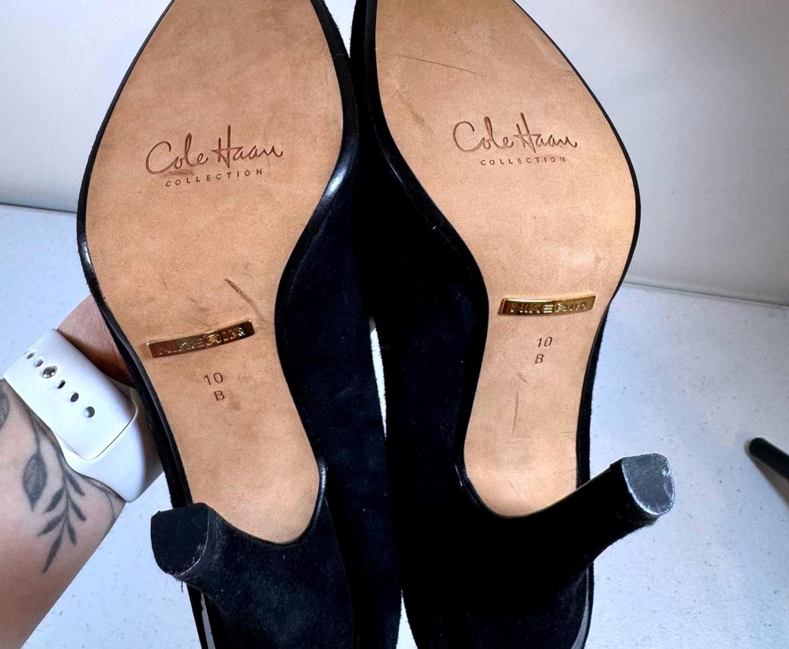 Cole Haan Cole Haan Black Suede High Heels Size US 10 / IT 40 - 5 Thumbnail
