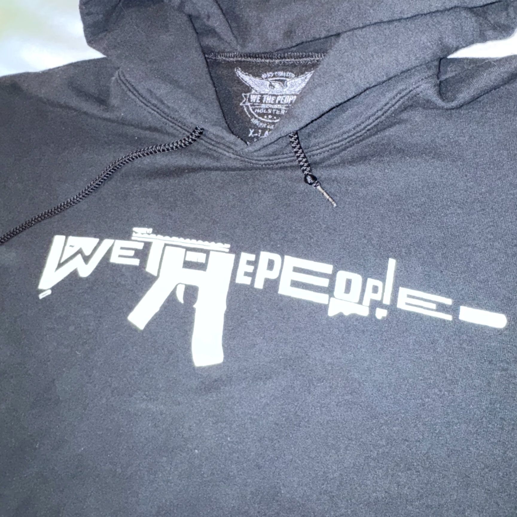 Vintage We The People Holsters Hoodie Mens XL Black USA Flag Sweatshirt Size US XL / EU 56 / 4 - 4 Thumbnail