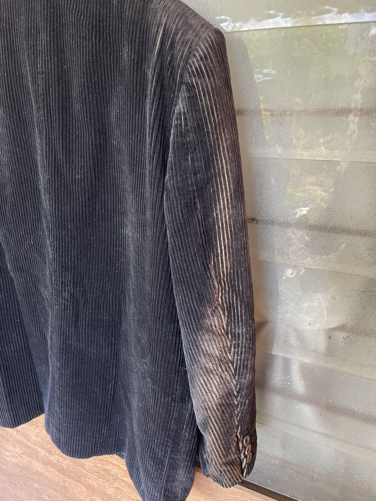 Comme des Garcons Homme Vintage Comme Des Garcons AD1990 Corduroy Faded Arms Jacket Size US M / EU 48-50 / 2 - 5 Thumbnail