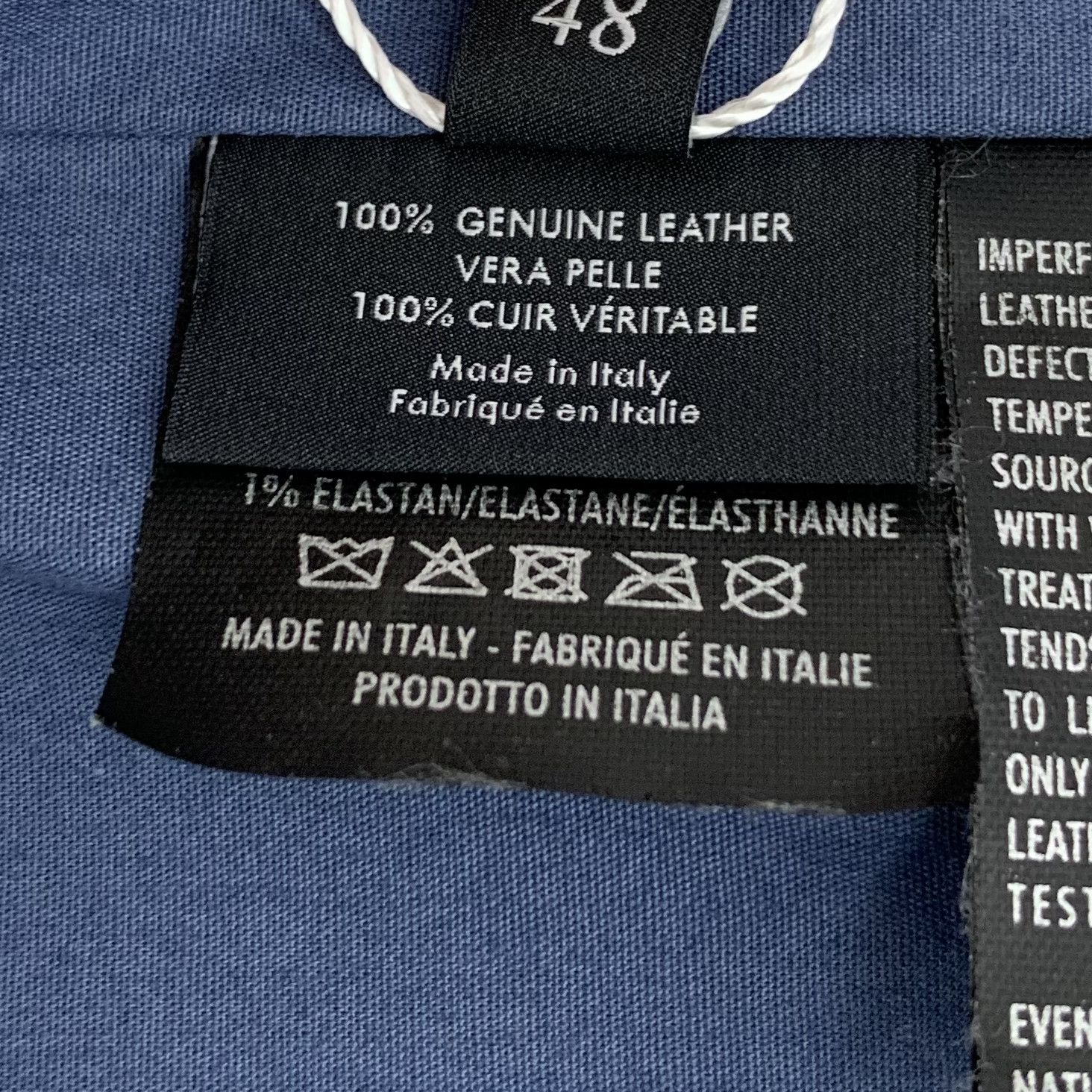 Gucci Gucci Blue Leather Button-Up Jacket (Size 48 M) Size US M / EU 48-50 / 2 - 5 Thumbnail