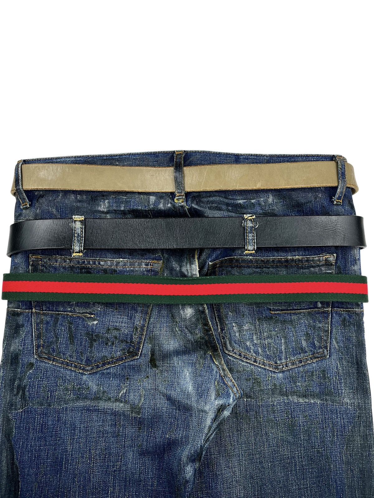 Undercover SS02 Undercover Laboratories Bear Gucci Canvas Belt Size ONE SIZE - 3 Thumbnail