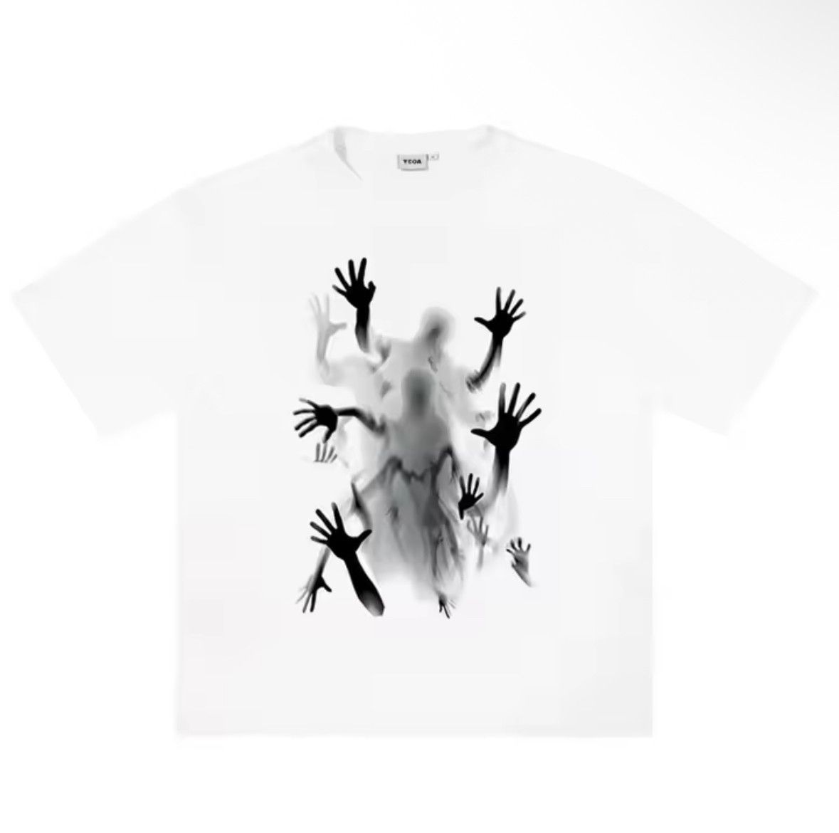 Japanese Brand Gothic 90s Streetwear Horror Ghost Print T-Shirt Punk Tees Size US M / EU 48-50 / 2 - 1 Thumbnail