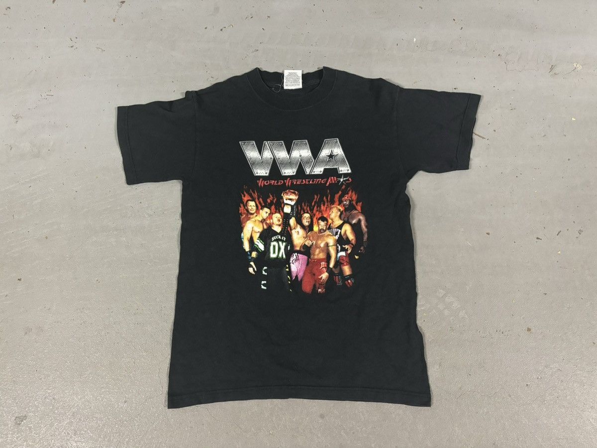 Vintage × WWE Vintage Word Wrestling All Stars Y2K WWE Tee Size US S / EU 44-46 / 1 - 1 Thumbnail