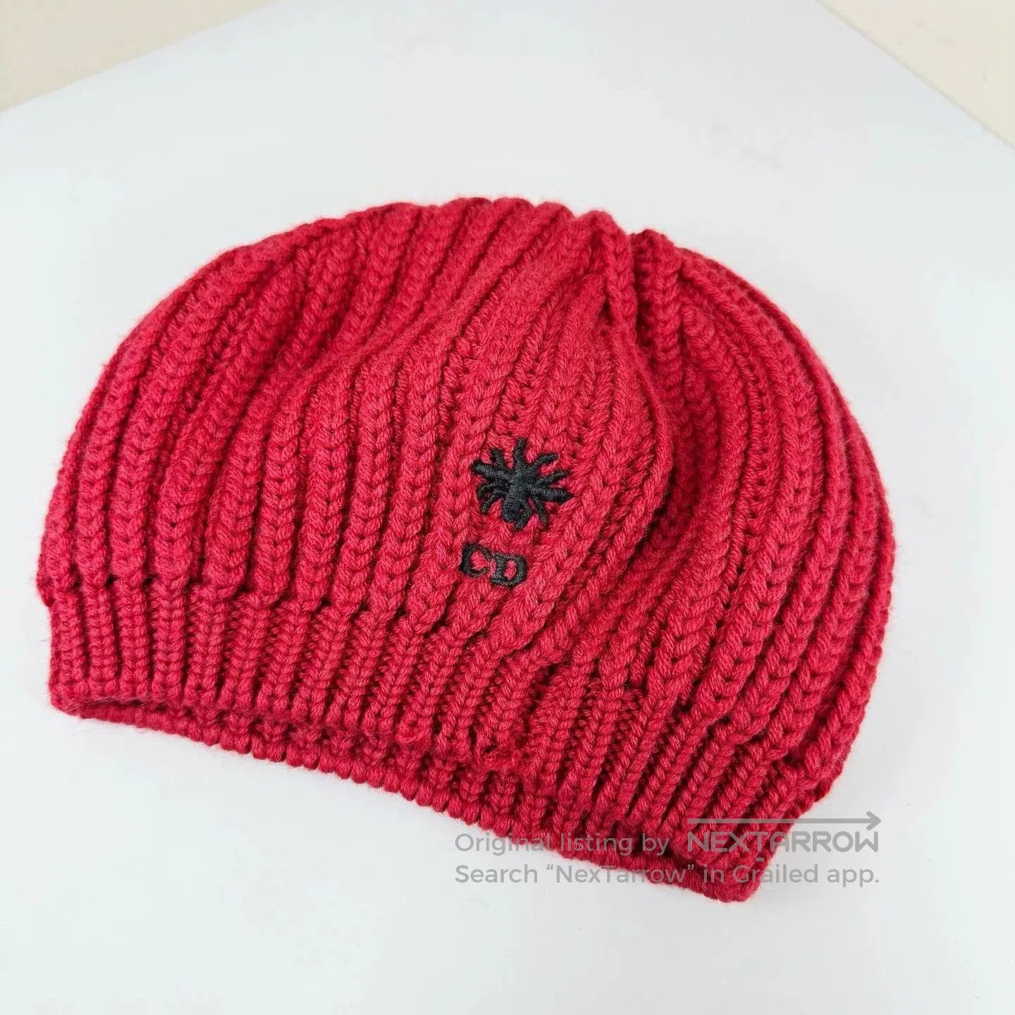 Dior Dior Embroidered Bee Knit Cold Hat. Size ONE SIZE - 1 Thumbnail