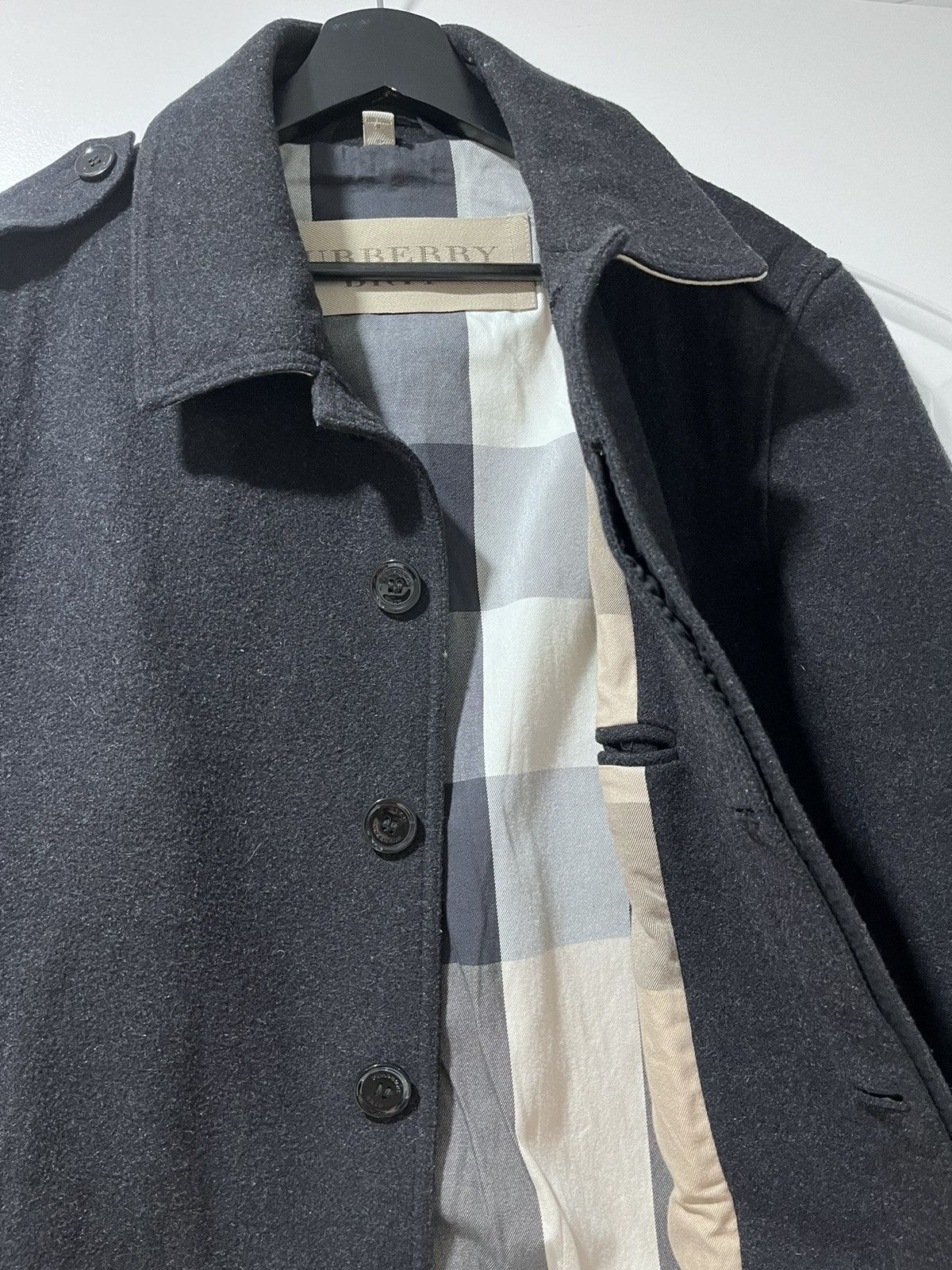 Burberry Burberry Brit Wool coat Size US L / EU 52-54 / 3 - 2 Thumbnail