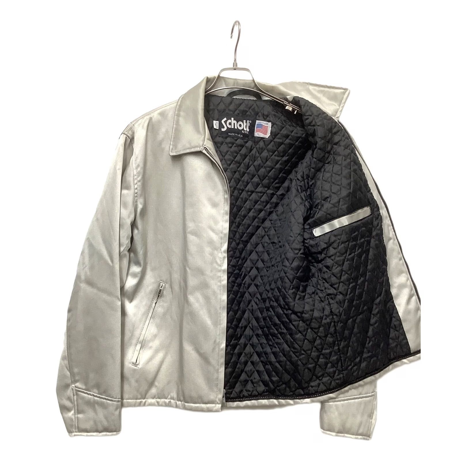 Schott Schott Jacket Men L Gray AT-038 Jacket Size US L / EU 52-54 / 3 - 3 Thumbnail