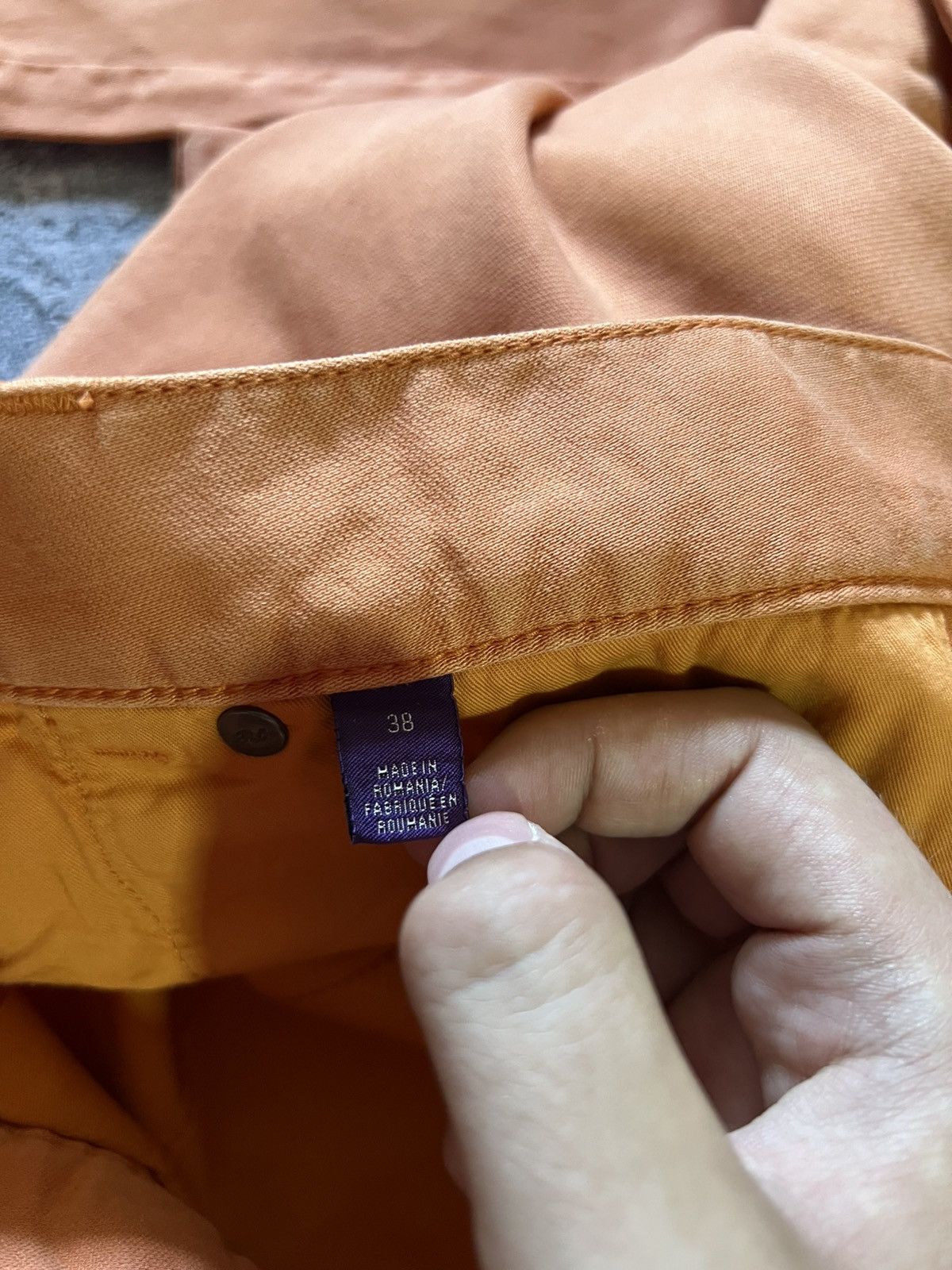 Ralph Lauren Purple Label Ralph Lauren Purple Label Orange Mens Slim Fit Pants NEW Size US 38 / EU 54 - 8 Thumbnail