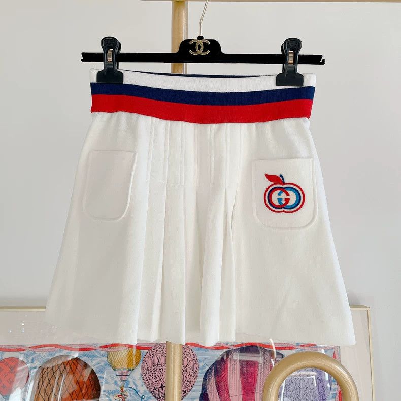 Gucci Gucci Size XS Webbing pleated skirt 2504-Nextarrow Size 25" / US 0 / IT 36 - 1 Thumbnail