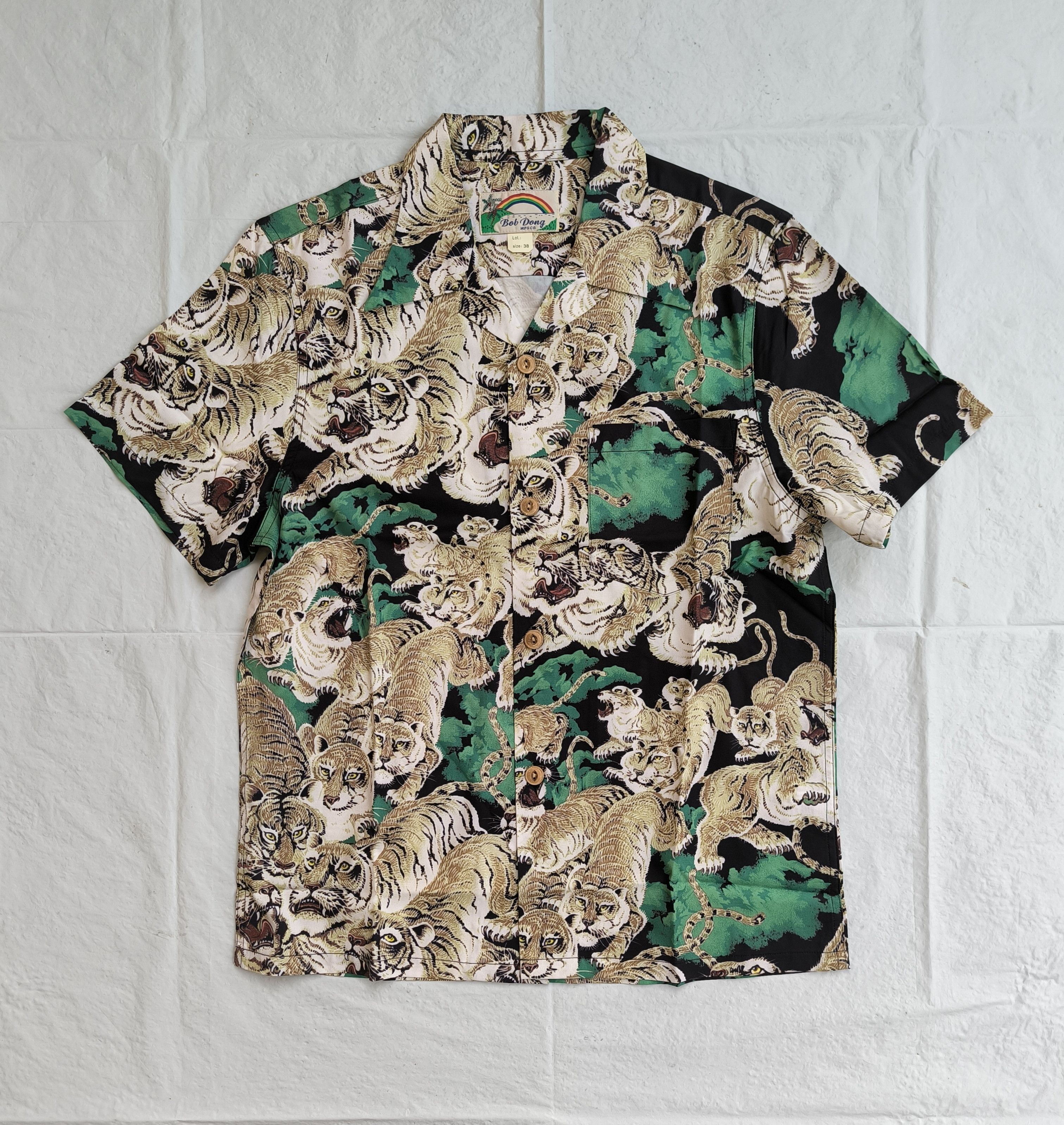 Japanese Brand BOB DONG hundred tigers hawaiian shirt Size US XS / EU 42 / 0 - 1 Thumbnail