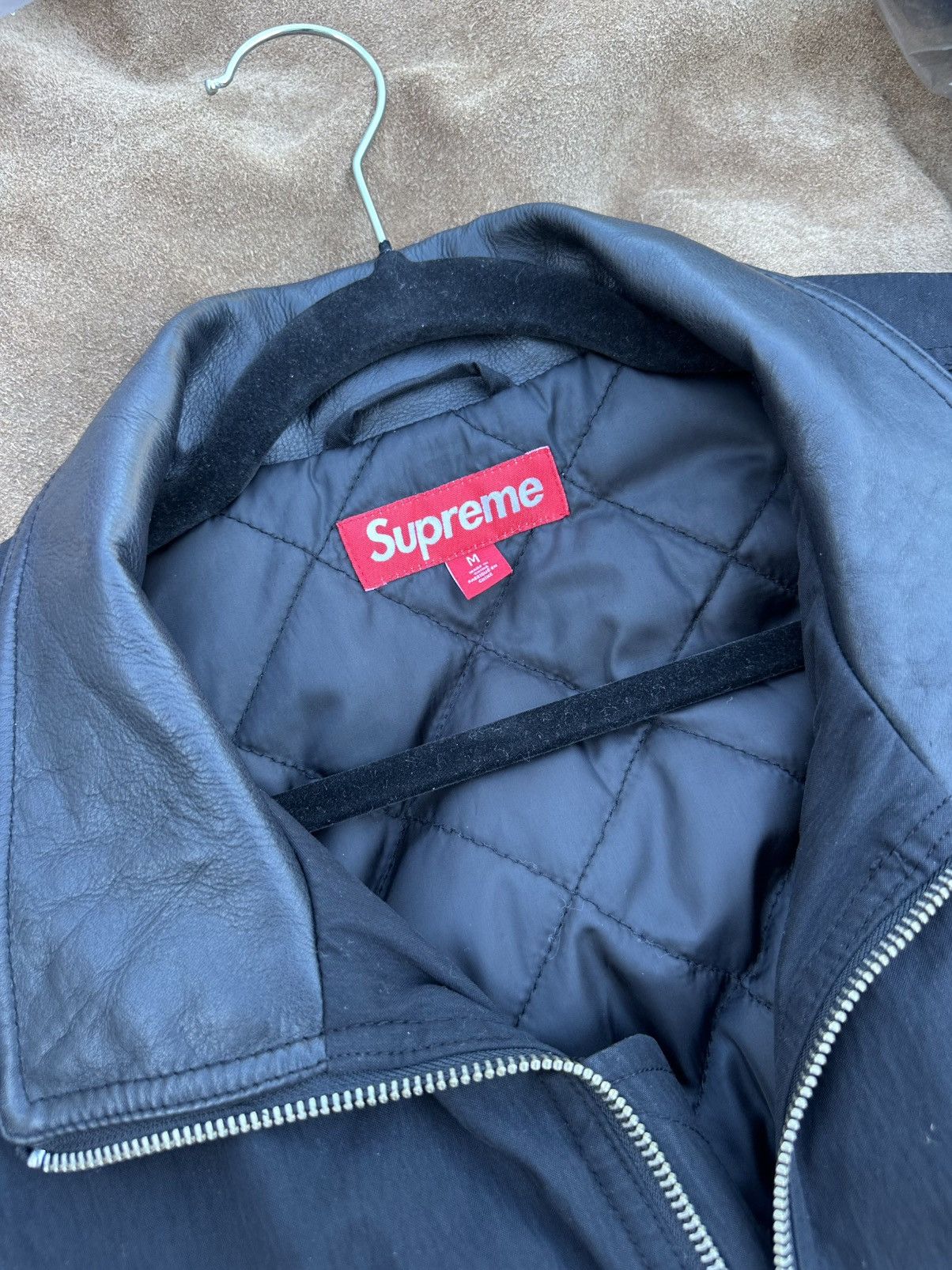 Supreme Supreme Leather Collar Utility Jacket Size US M / EU 48-50 / 2 - 3 Thumbnail