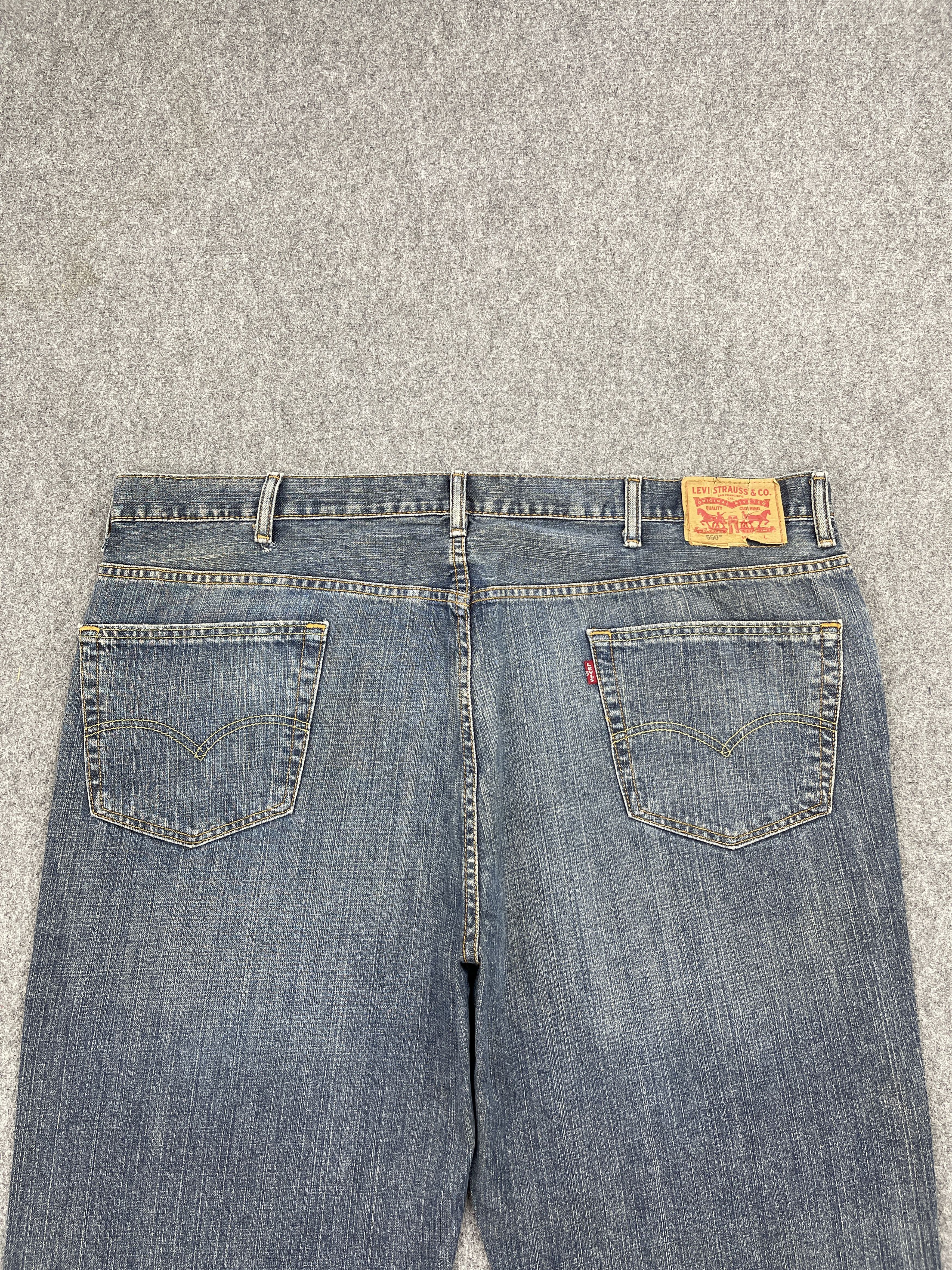 Levi's Big Size Vintage Levis 550 Blue Denim Jeans DP2500 Size US 44 / EU 60 - 4 Thumbnail