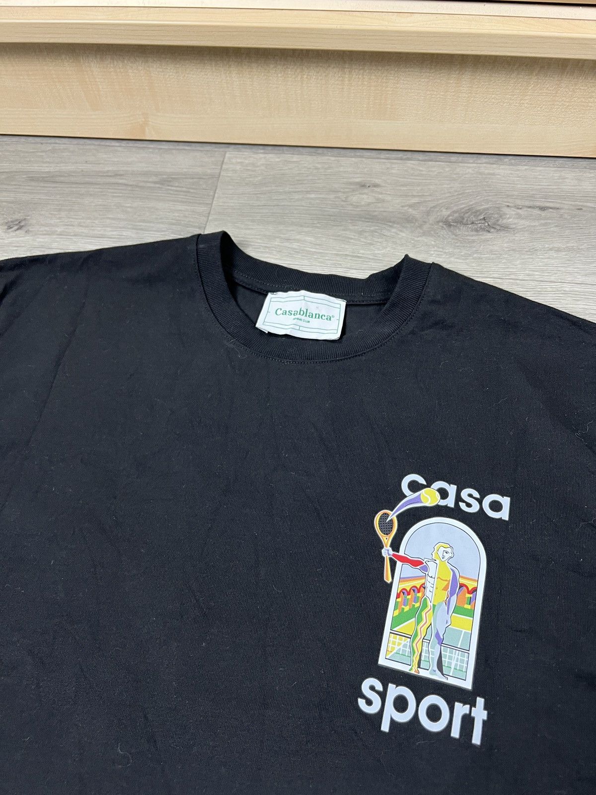 Casablanca Casablanca Men's Le Jeu Colore Casa Sport T-Shirt Black Size US L / EU 52-54 / 3 - 4 Thumbnail