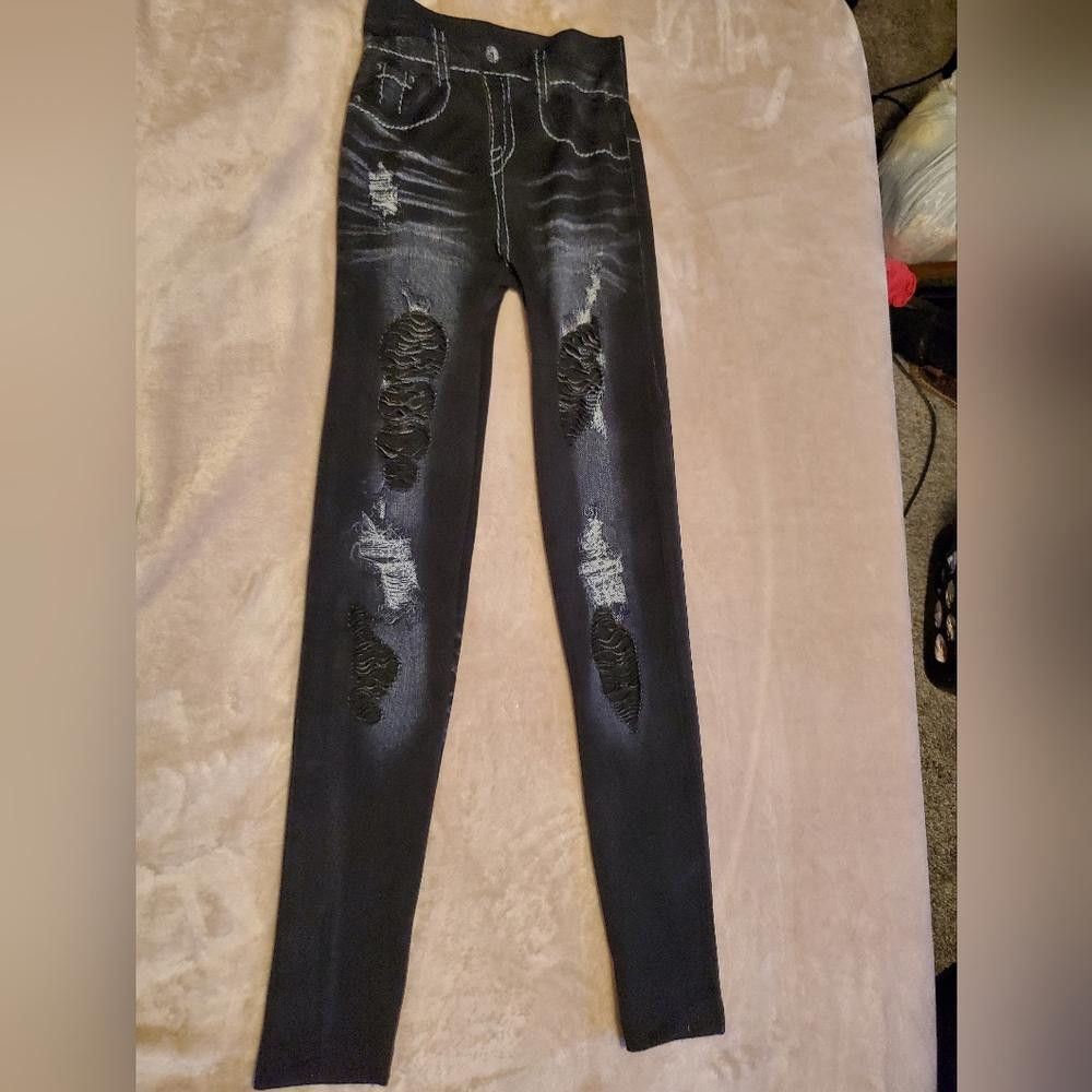 Designer Leggings size Small. Size 28" / US 6 / IT 42 - 1 Thumbnail