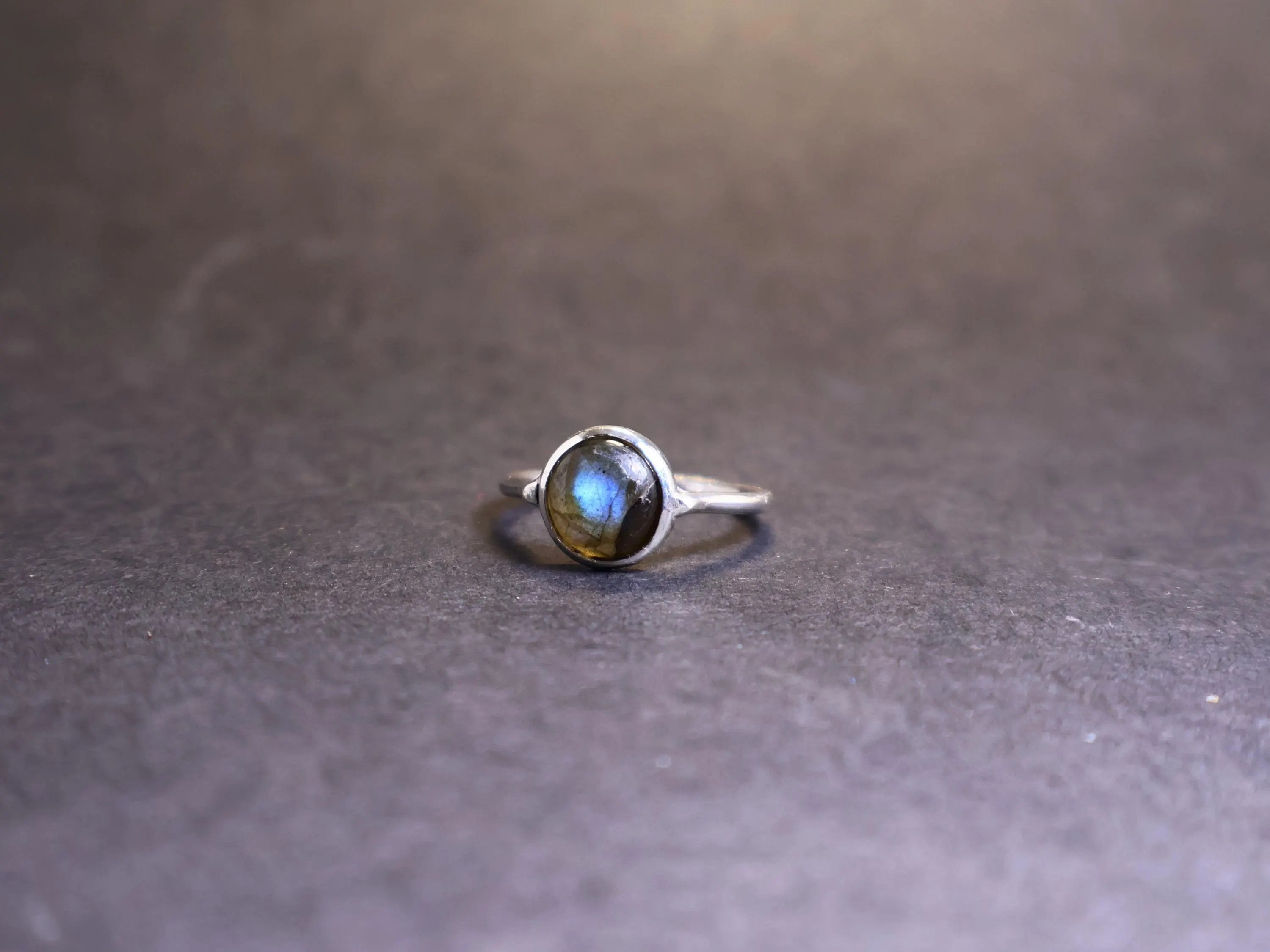 Handmade Labradorite ring, Handmade Sterling Silver Ring Gift For Her Size ONE SIZE - 2 Thumbnail
