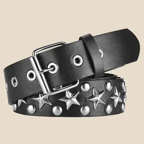 Other Pentagram Riveted Buckle Belt Size ONE SIZE - 1 Thumbnail