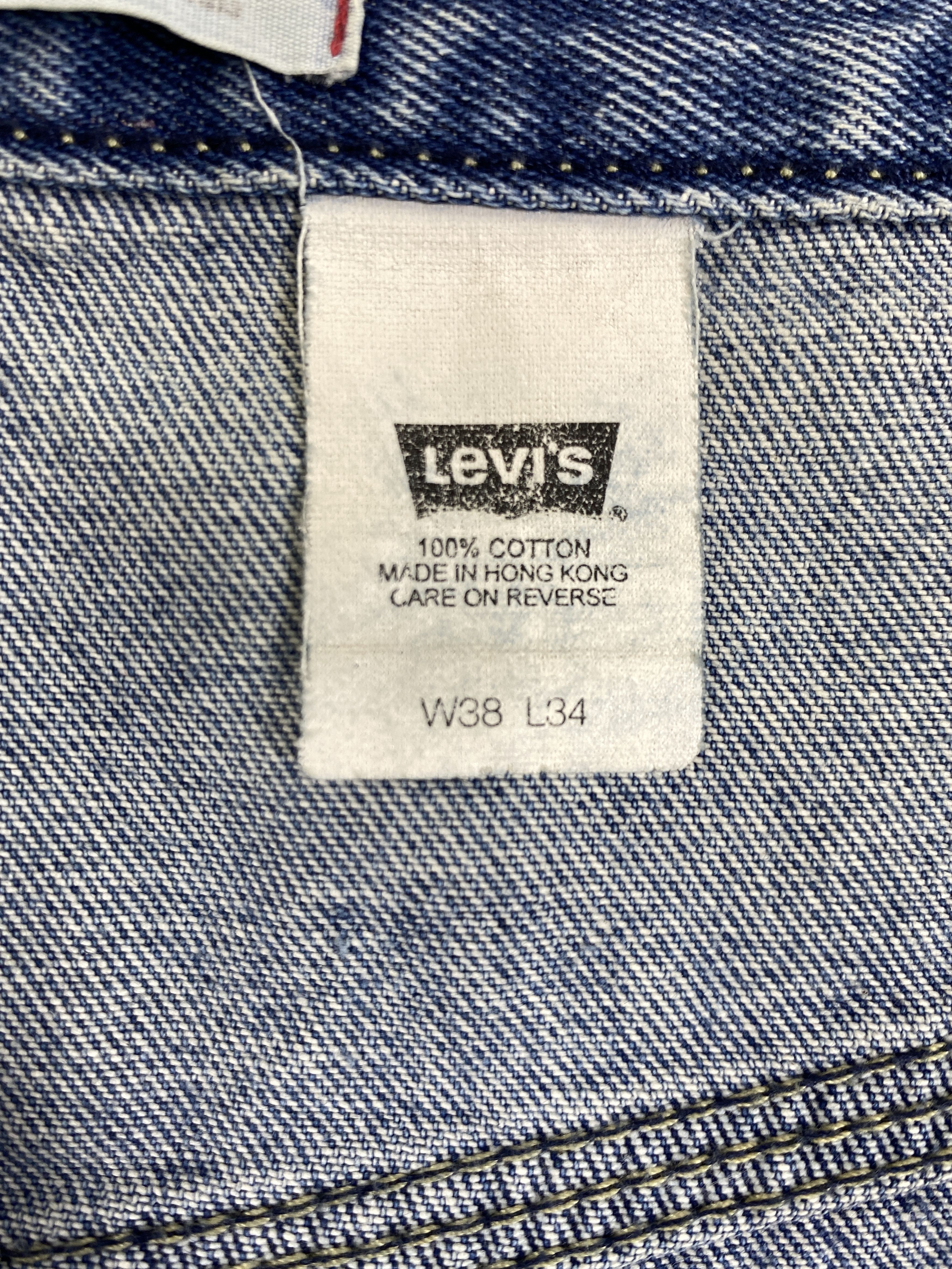 If Six Was Nine Blue Vintage Levi's Carpenter Jeans 39x30.5 Denim -JN2087 Size US 39 - 8 Thumbnail