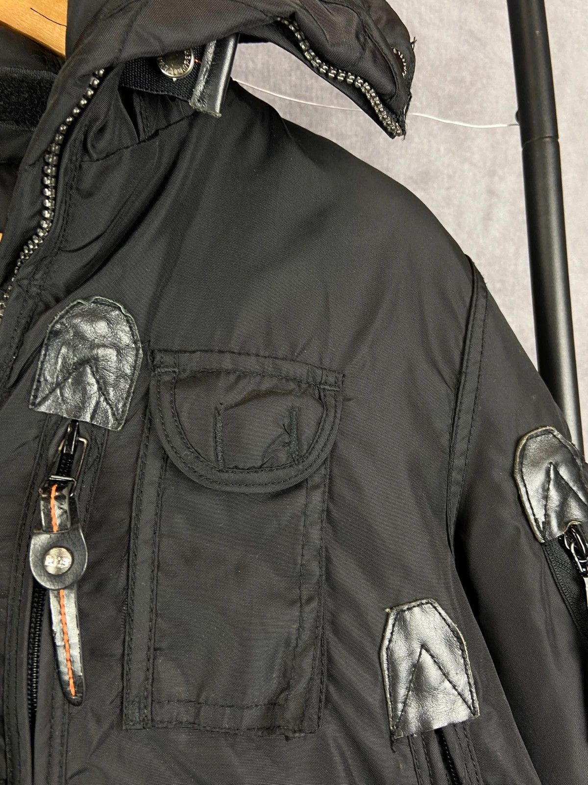 Parajumpers Parajumpers black bomber jacket yellow strap S Size US S / EU 44-46 / 1 - 3 Thumbnail