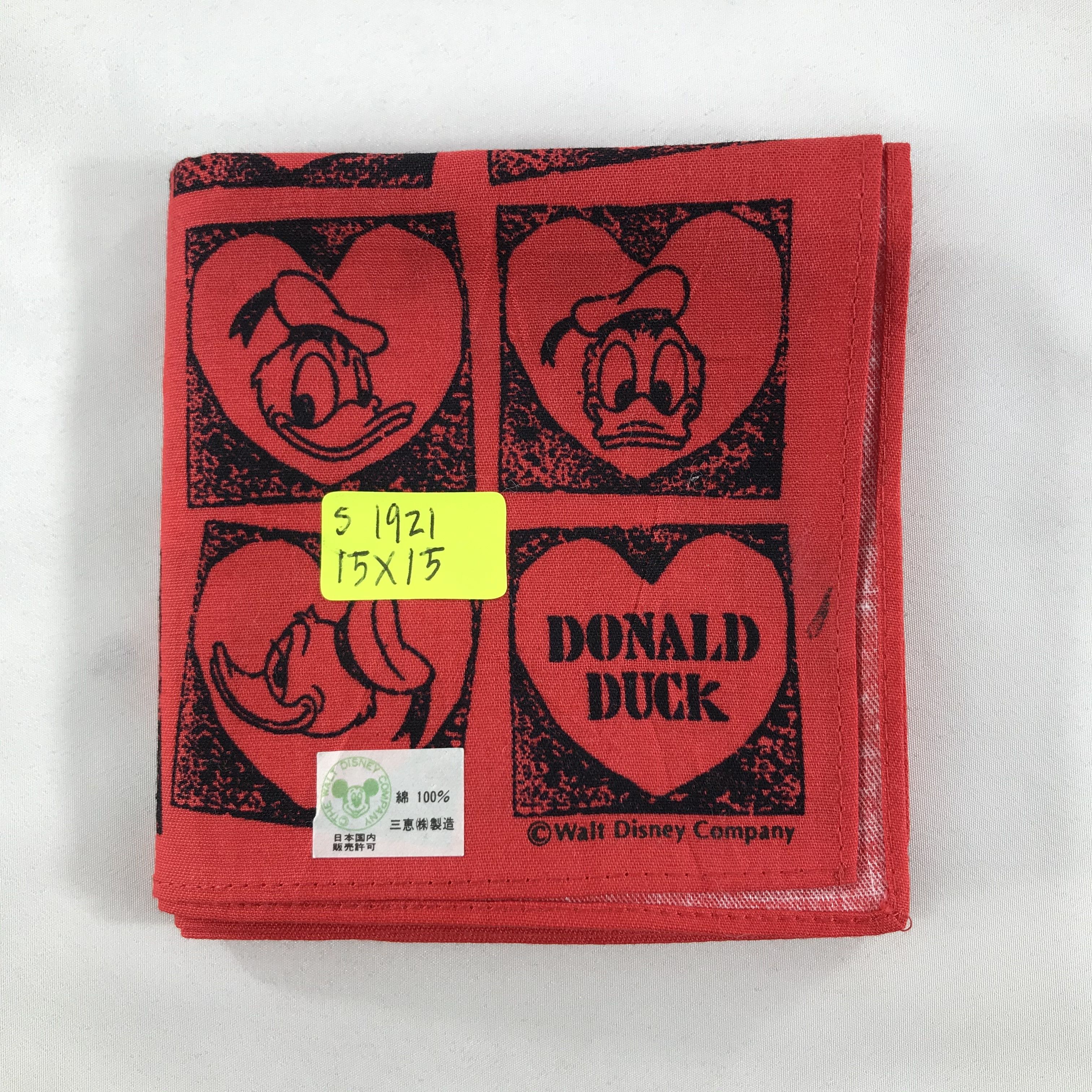 Disney × Vintage Donald Duck Bandana / Handkerchief / Neckerchief - S1921 Size ONE SIZE - 3 Thumbnail