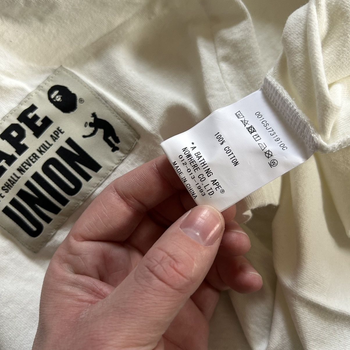 Bape × Union LA A BATHiNG APE x UNiON LOS ANGELES BAPESTA ASNKA TEE CREAM Size US XL / EU 56 / 4 - 16 Thumbnail