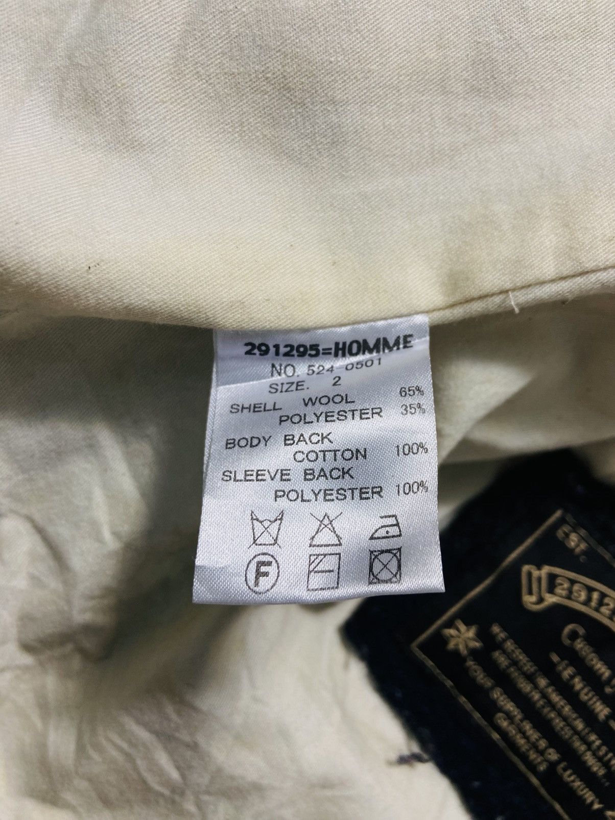 291295=Homme 291295 = Homme Double Breasted Wool Jacket Size US M / EU 48-50 / 2 - 15 Thumbnail