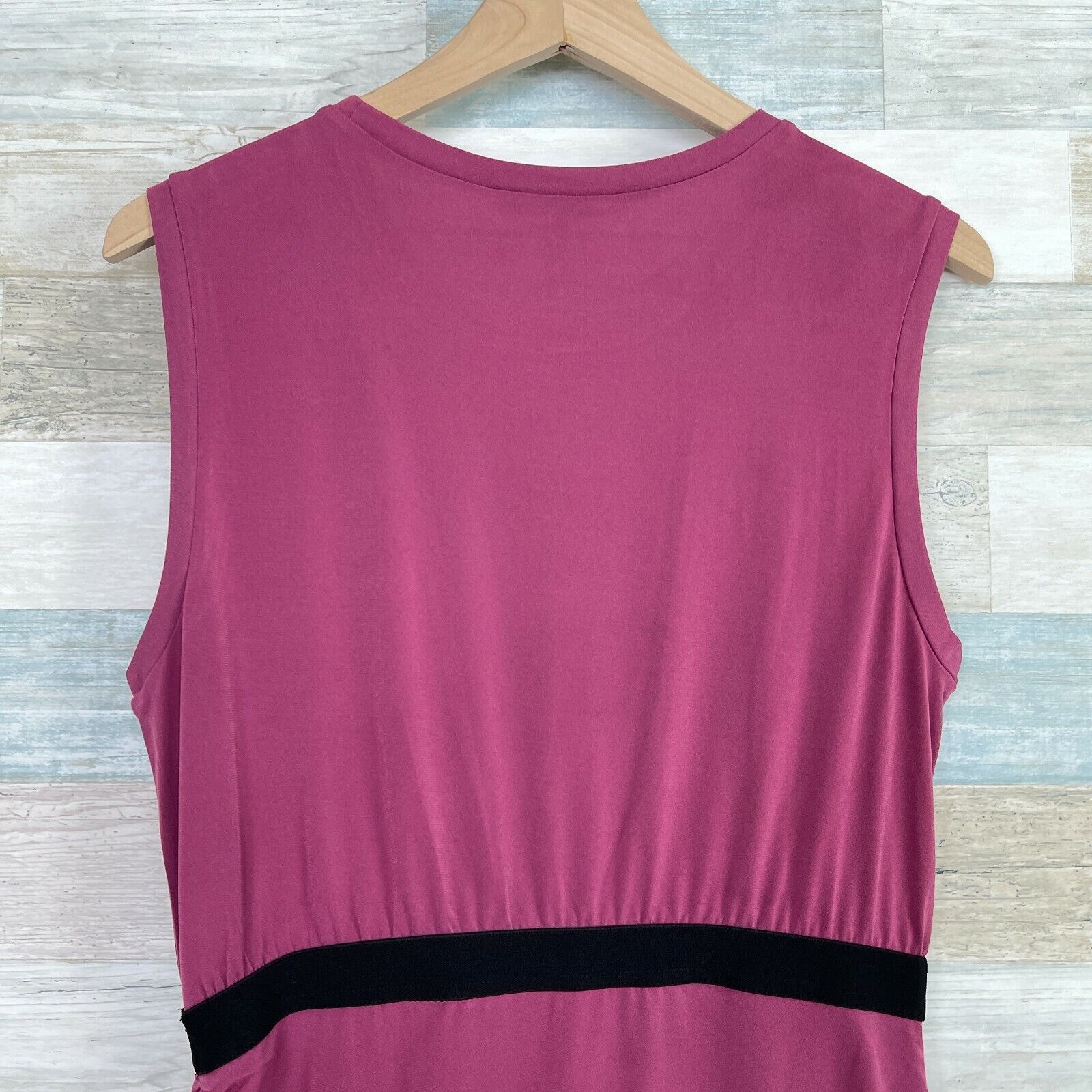 Bcbgmaxazria BCBGMaxAzria Side Ruched Asymmetric Tank Dress Purple Medium Size M / US 6-8 / IT 42-44 - 5 Thumbnail