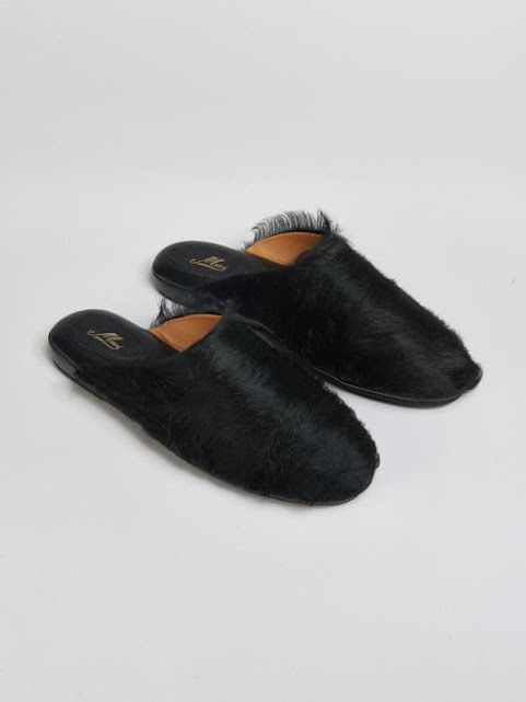 Marni o1w1db10325 Long Hair Fussbett Sabot in Black Size US 8 / EU 41 - 2 Thumbnail