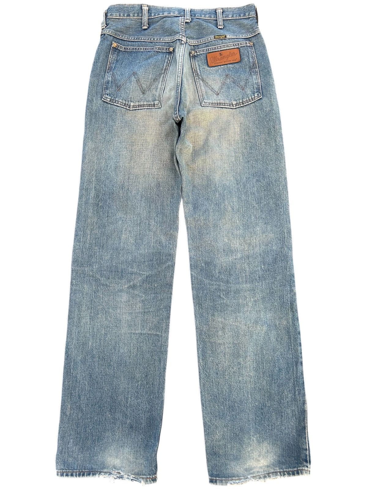 Japanese Brand × Vintage × Wrangler Wrangler Selvedge Baggy Distressed Denim Jeans Size US 30 / EU 46 - 1 Thumbnail