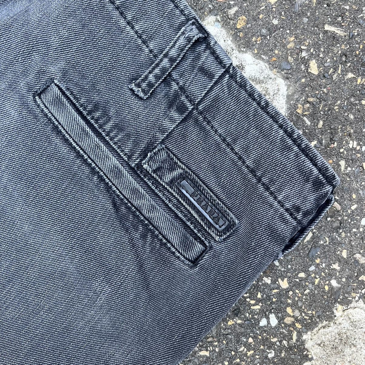 Miu Miu × Prada Prada SS11 Black Jeans Tapered Fit Indiesleaze 2010s Y2K Size US 33 - 11 Thumbnail