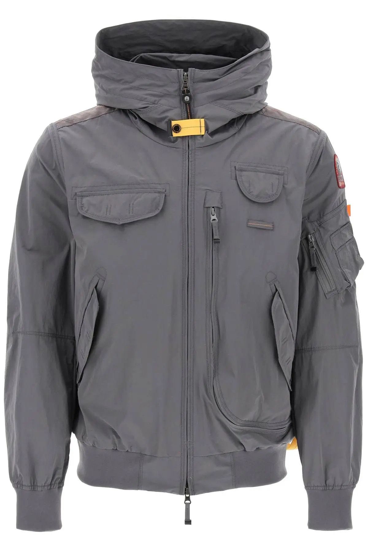 image of Parajumpers O1S22I1N0324 Gobi Hooded Bomber Jacket In Grey, Men's (Size Small)