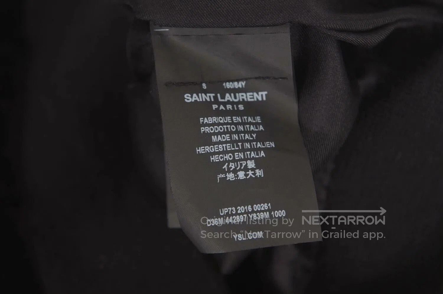 Saint Laurent Paris Saint Laurent Note Velvet Jacket. Size US S / EU 44-46 / 1 - 7 Thumbnail
