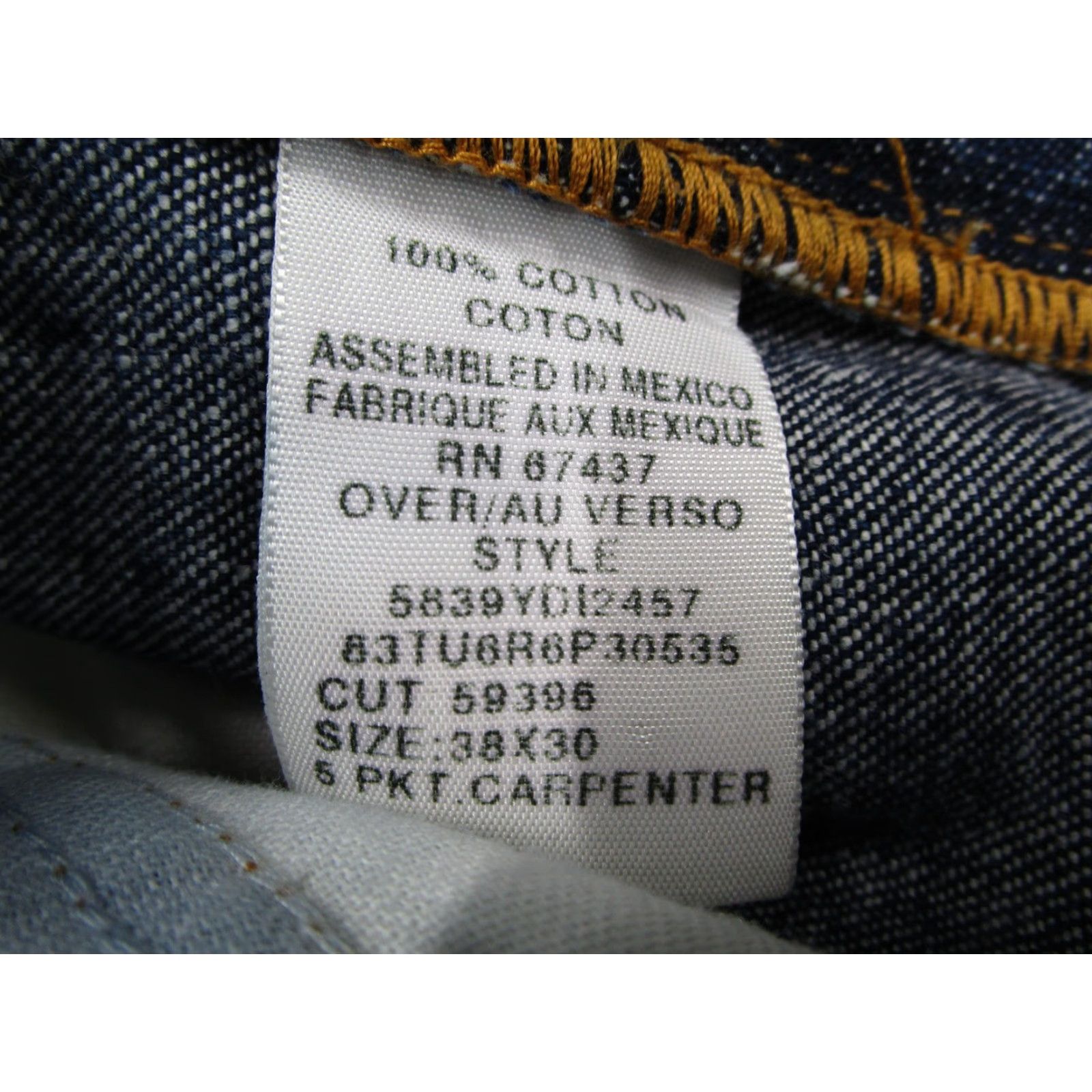 Polo Ralph Lauren VINTAGE Polo Ralph Lauren Polo Jeans Carpenter Jeans Mens 38x30 Blue Denim Workwear 90s Mens Jeans Size US M / EU 48-50 / 2 - 4 Thumbnail