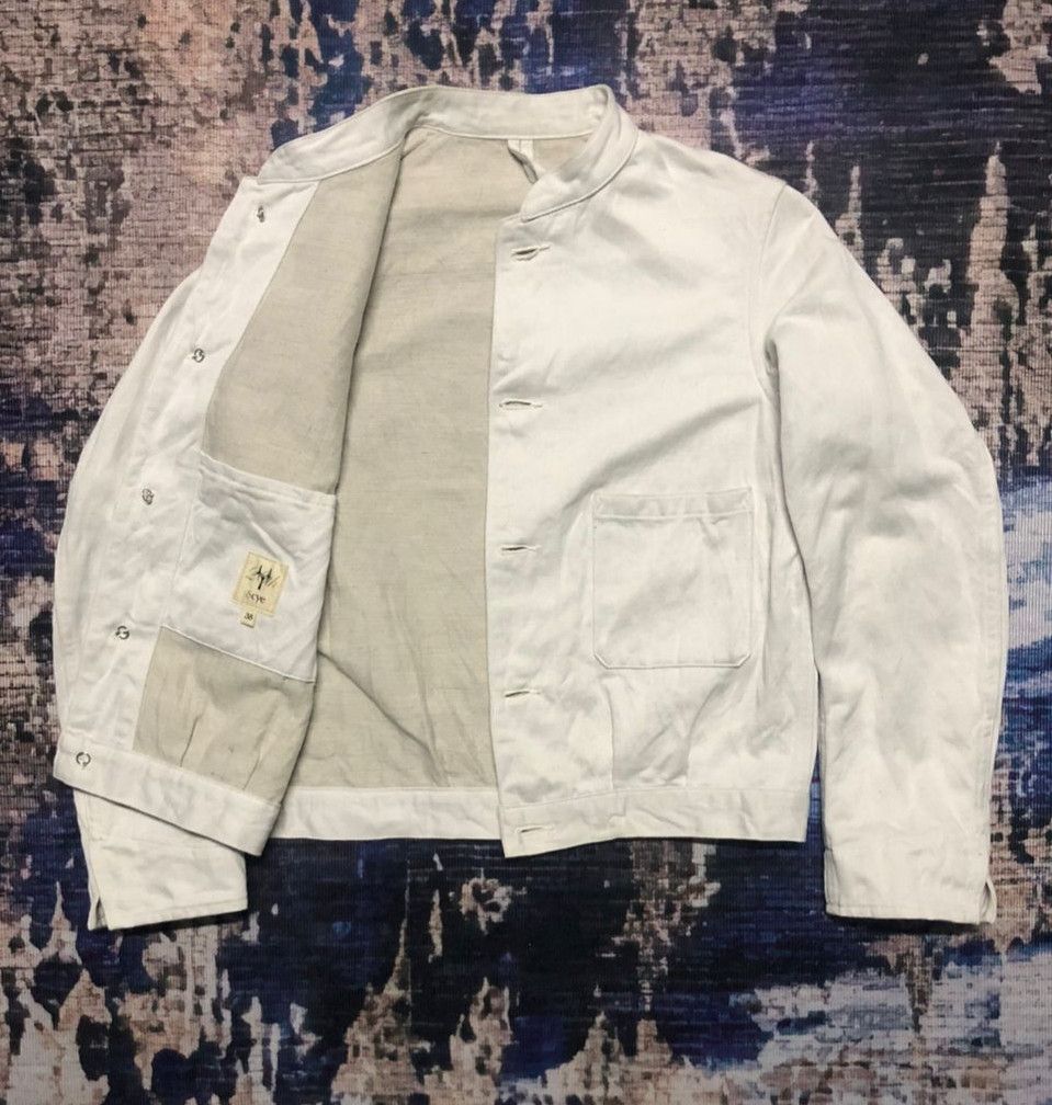 SCYE Scye Masterpiece Cotton Linen Cropped Jacket In White Size XS / US 0-2 / IT 36-38 - 1 Thumbnail