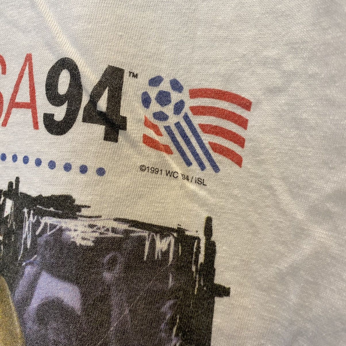 Vintage Vintage 1990's World Cup Usa 1994 Soccer Football Tshirt Size US XL / EU 56 / 4 - 6 Thumbnail
