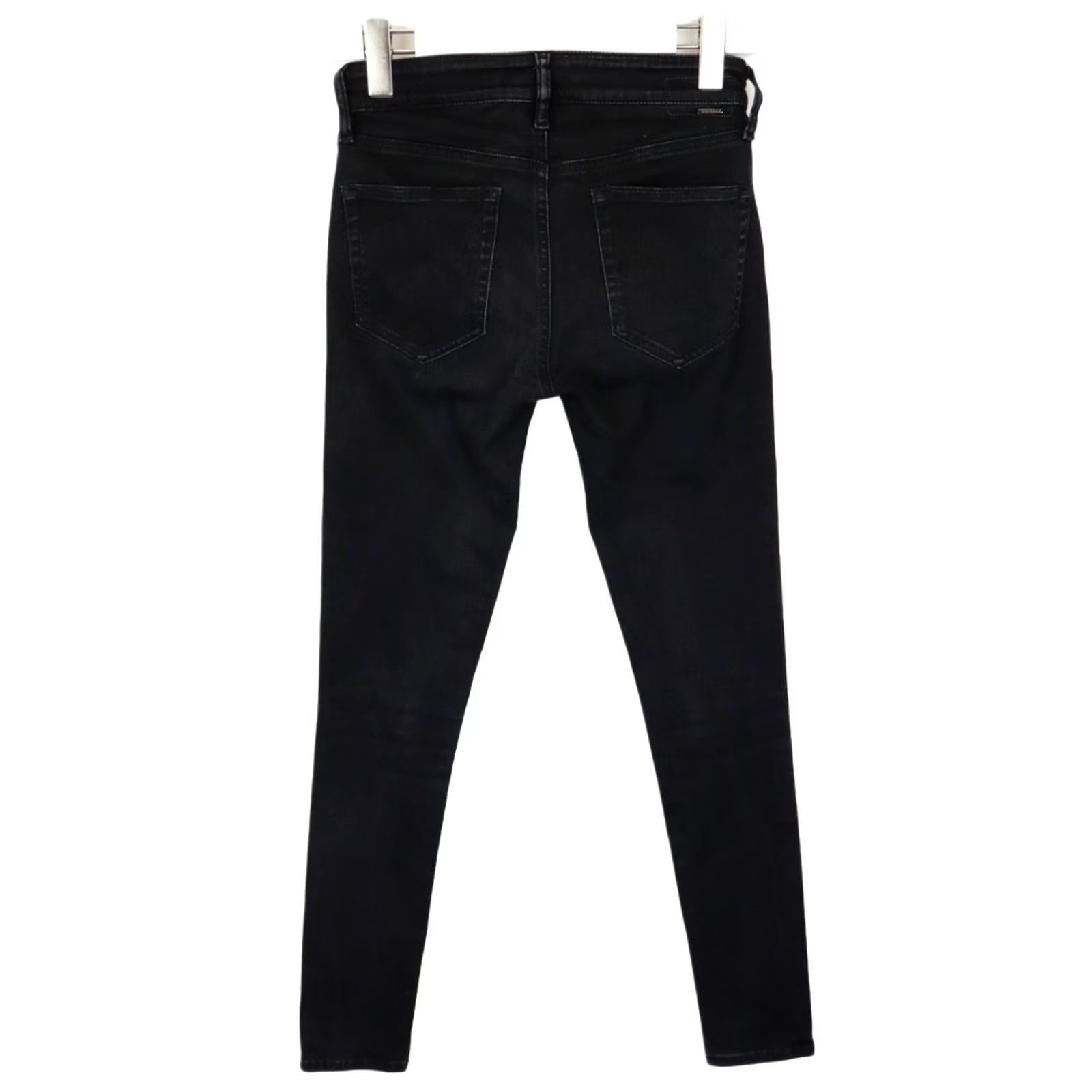 Diesel DIESEL Slandy Super Slim-Skinny 0860S Stretch Jeans Women's W27/L34 Ankle Regular Waist Black Denim Jeans Women Slim-Skinny 27W34L Size 27" / US 4 / IT 40 - 2 Thumbnail