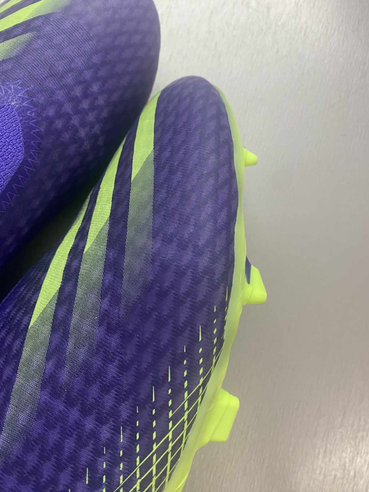 Adidas adidas X Ghosted 3 Laceless FG Purple Green Size US 12 / EU 45 - 10 Thumbnail