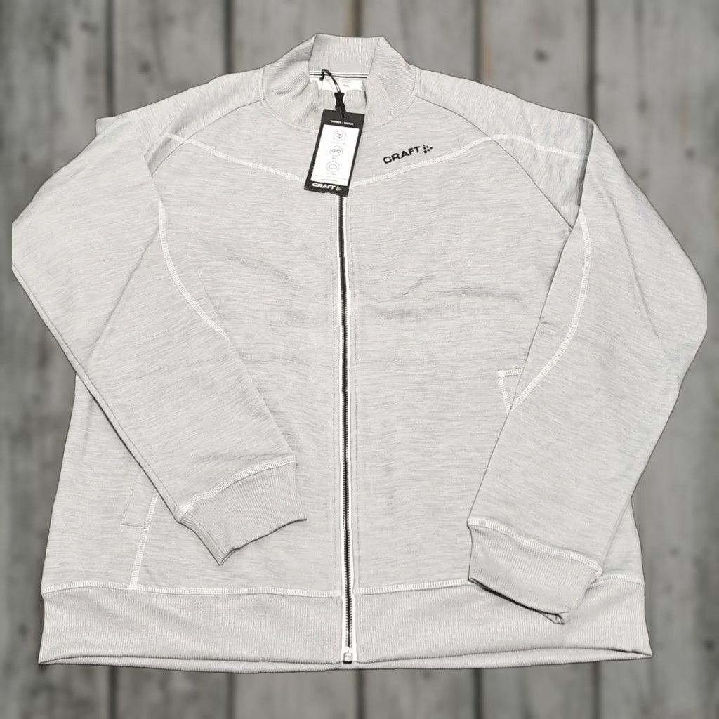 Vintage Craft Sportswear Windbreaker Women 2XL Jacket Zip Full Pockets Quick Dry Exercise Running Activewear Gray Size XXL / US 16-18 / IT 52-54 - 1 Thumbnail