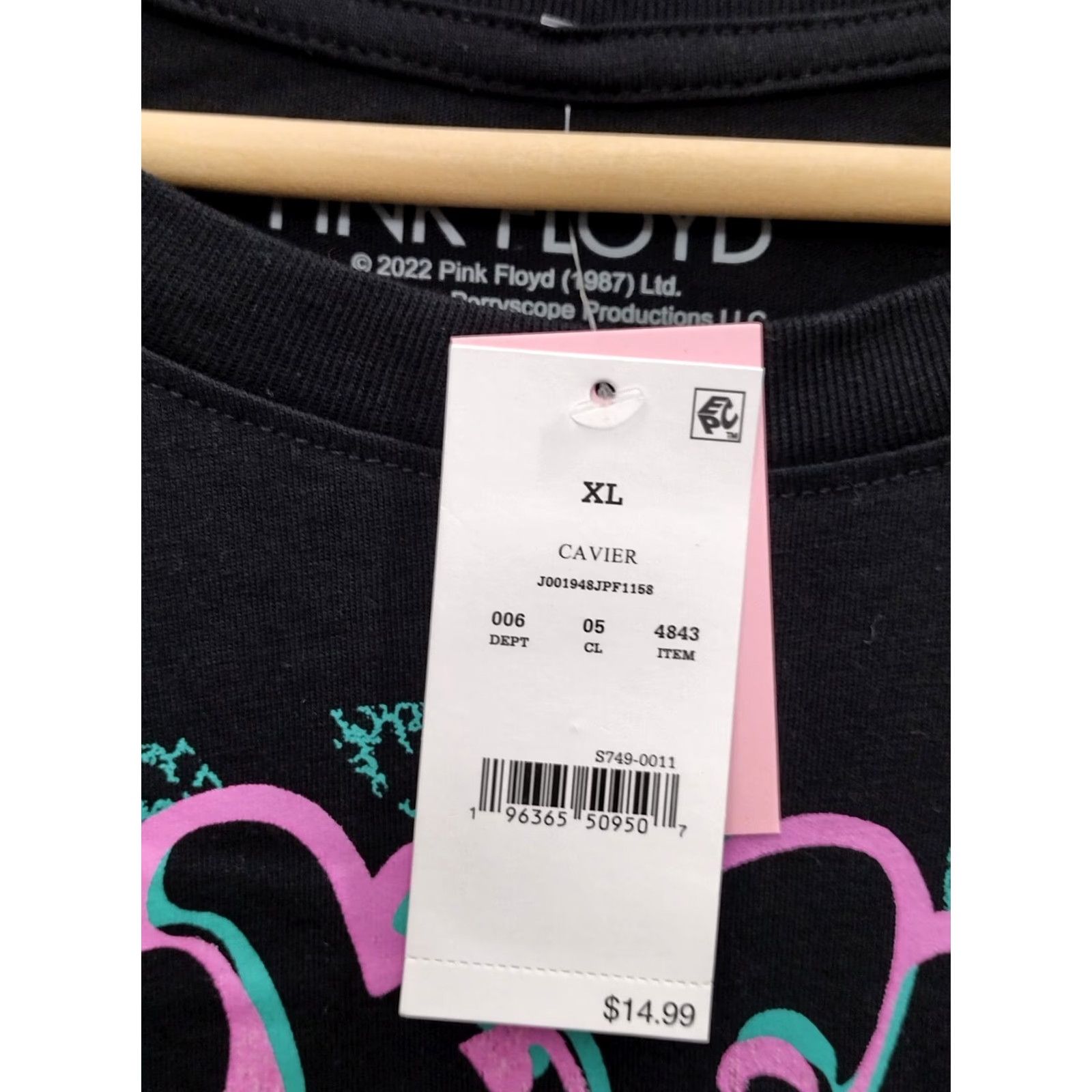 Vintage Pink Floyd Black Logo Short Sleeve Cropped T Shirt XL Womens Crew Neck Vintage No Size XL / US 12-14 / IT 48-50 - 5 Thumbnail