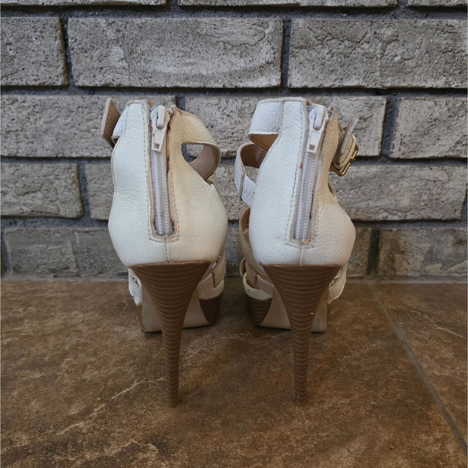 Other White | JUSTFAB | Strapped Buckle Bootie Size US 7.5 / IT 37.5 - 4 Thumbnail