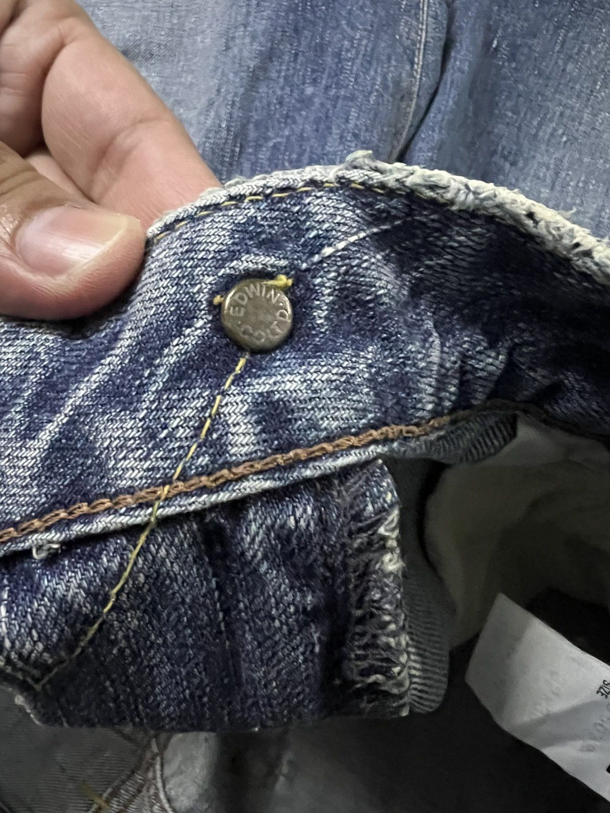 Edwin Edwin 502R Distress Mud Wash Jean Very Rare Size US 33 - 19 Thumbnail