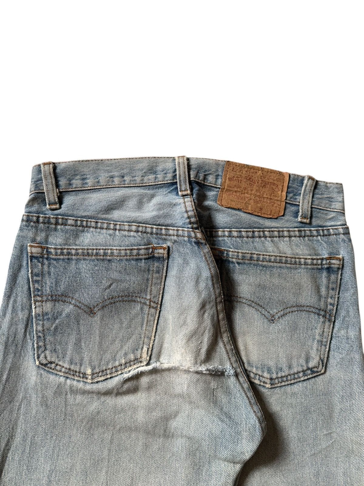 Levi's Vintage 80s Levis 501 Distressed Loose Jeans Size US 29 - 4 Thumbnail