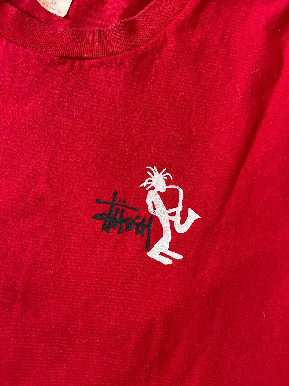 Stussy Vintage Stussy T-Shirt Saxophone Rasta Man Big Logo Size US XL / EU 56 / 4 - 9 Thumbnail