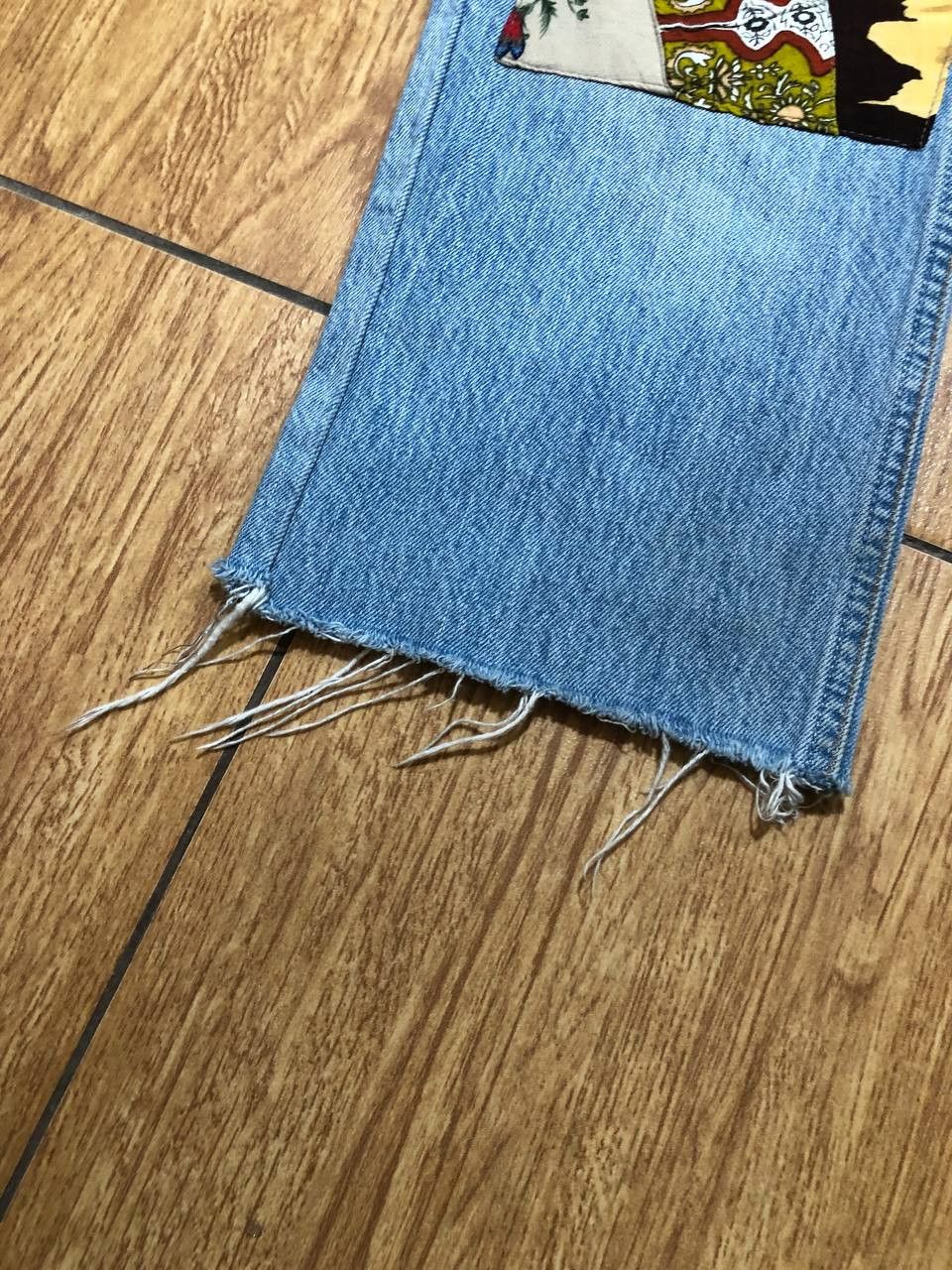 Levi's Vintage 60's Levis 501 Jeans Patchwork Flare Blue Jeans Size 30" / US 8 / IT 44 - 15 Thumbnail