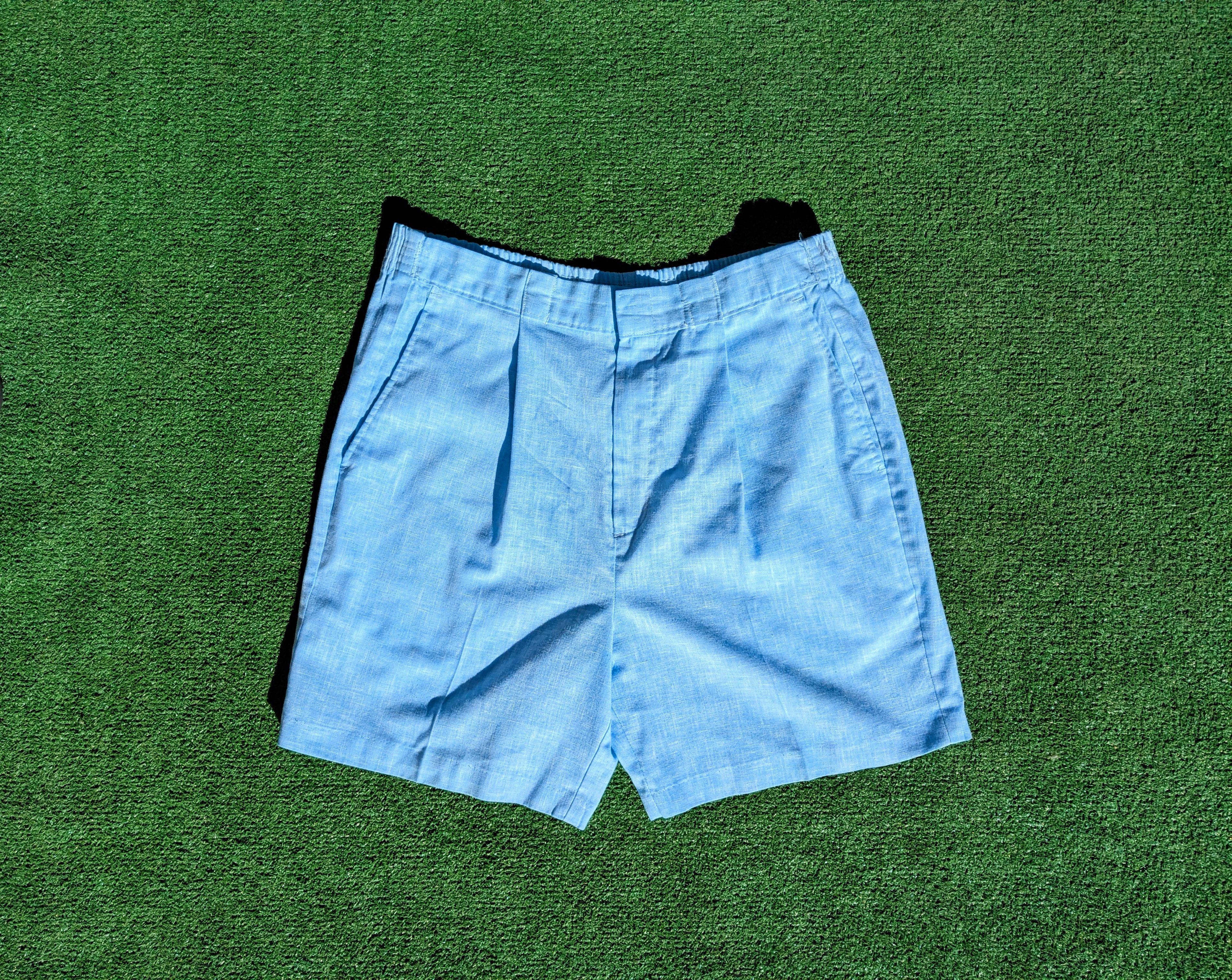Vintage Vintage Ocean Blue Iolani Hawaii Flat Bermuda Cotton Shorts Size 30" / US 8 / IT 44 - 2 Thumbnail