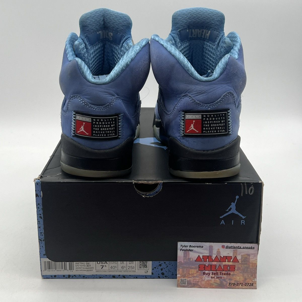 Jordan Brand Air Jordan 5 unc Size US 7.5 / EU 40-41 - 3 Thumbnail