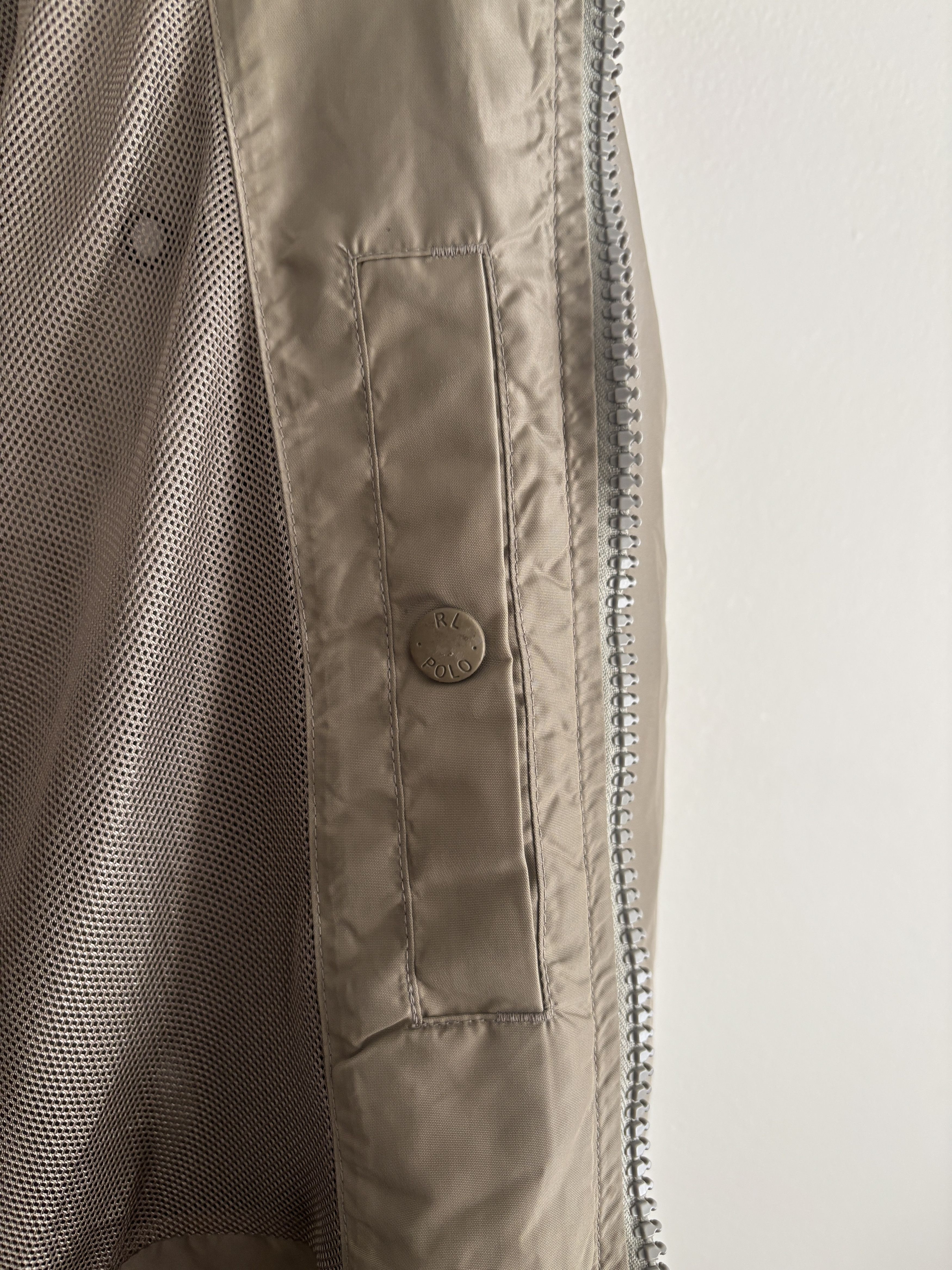Polo Ralph Lauren VTG Nylon Zip-Up Tan Windbreaker/ Rain Jacket M - Large Size US M / EU 48-50 / 2 - 6 Thumbnail
