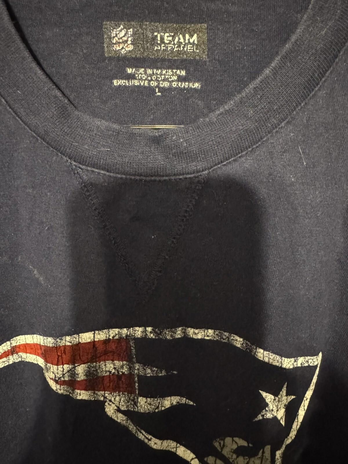 47 New England Patriots Long Sleeve Pullover sz. Men L Blue Size ONE SIZE - 3 Thumbnail